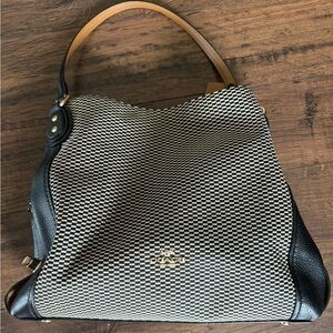 Coach black shoulder bag. Excellent condition